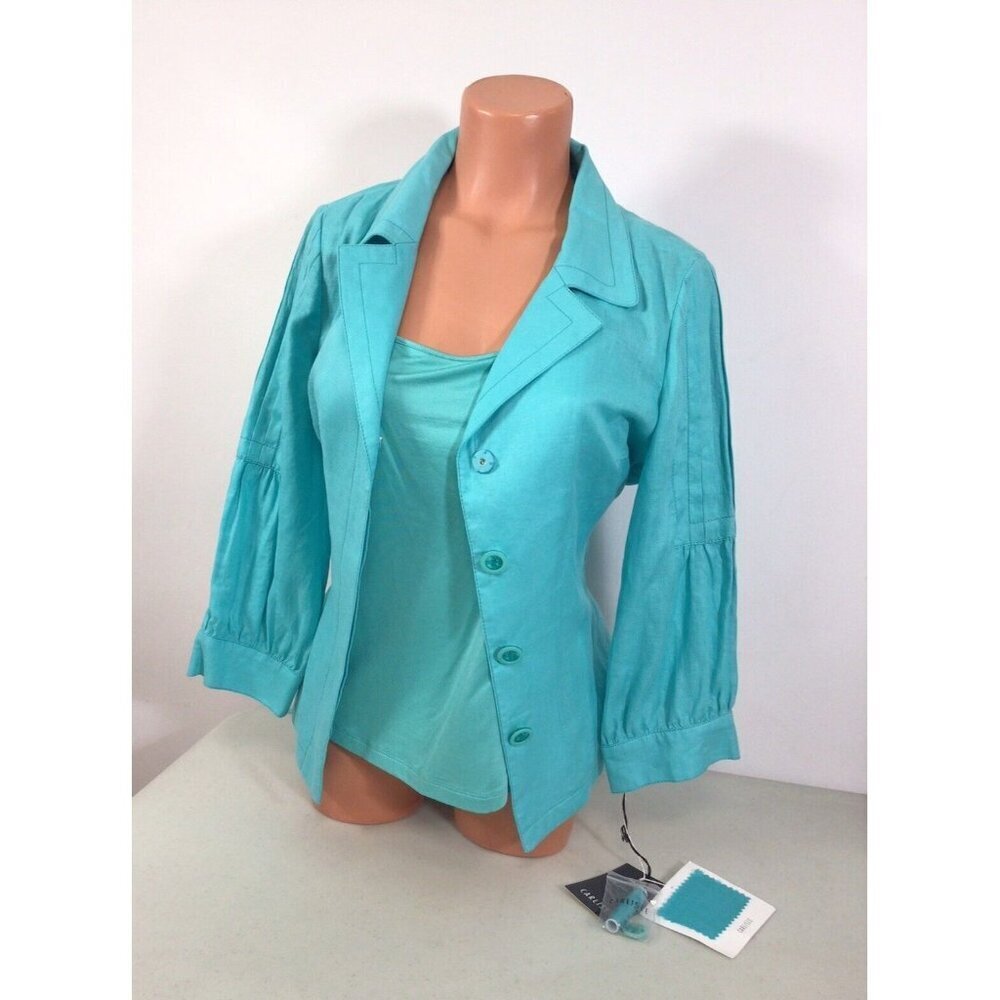 Carlisle Turquoise Blazer & Tank Set